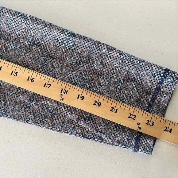 Bugatchi OoohCotton Tech 8 Way Stretch Geometric 1/4 Zip Pullover Navy XL Logo - Picture 14 of 14